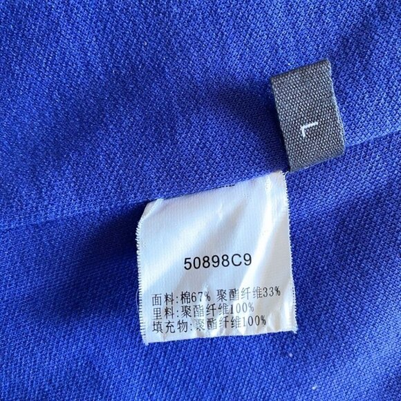 JNBY WOMEN'S MUTED BLUE ZIP UP SWEATSHIRT JACKET - SIZE LARGE - Picture 11 of 11